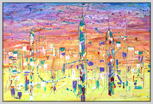 !5 W Sunset City
medium - Acrylic
photo by Barry Tuch
