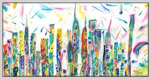 Happy City
medium - Acrylic
photo by Barry Tuch